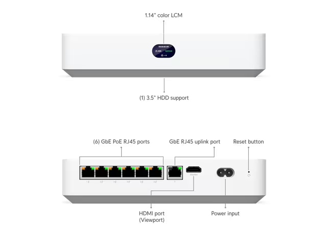 Ubiquiti Grabador NVR UniFi Protect 1 bahía UNVR-Instant